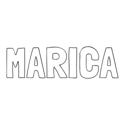 Online Created Coloring Page - MARICA Coloring Page