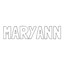 Online Created Coloring Page - MARY-ANN Coloring Page