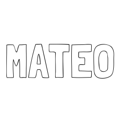 Online Created Coloring Page - MATEO Coloring Page