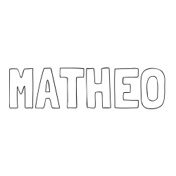 Online Created Coloring Page - MATHEO Coloring Page