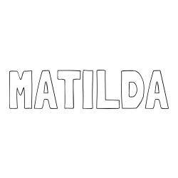 Online Created Coloring Page - MATILDA Coloring Page