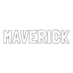 Online Created Coloring Page - MAVERICK Coloring Page