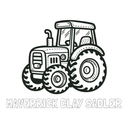 Online Created Coloring Page - MAVERRICK CLAY SADLER Coloring Page and Beautiful Tractor Coloring Page