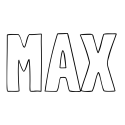 MAX Coloring Page