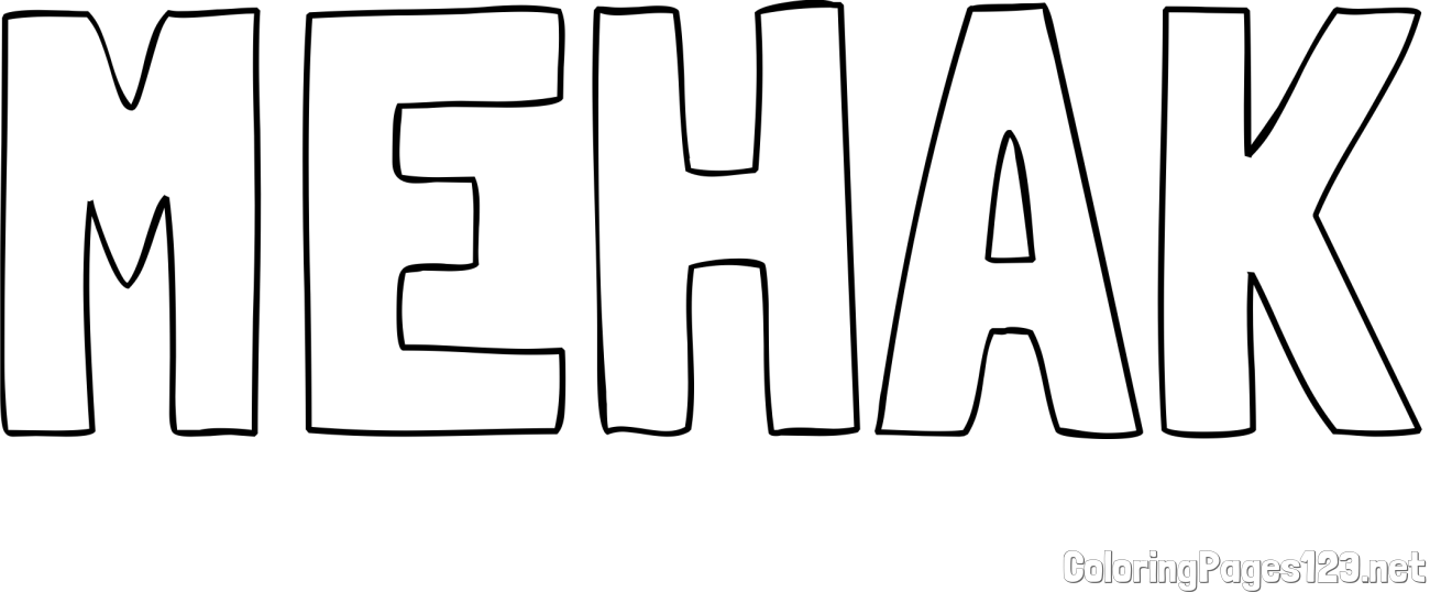 MEHAK Coloring Page