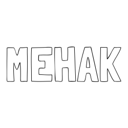 Online Created Coloring Page - MEHAK Coloring Page