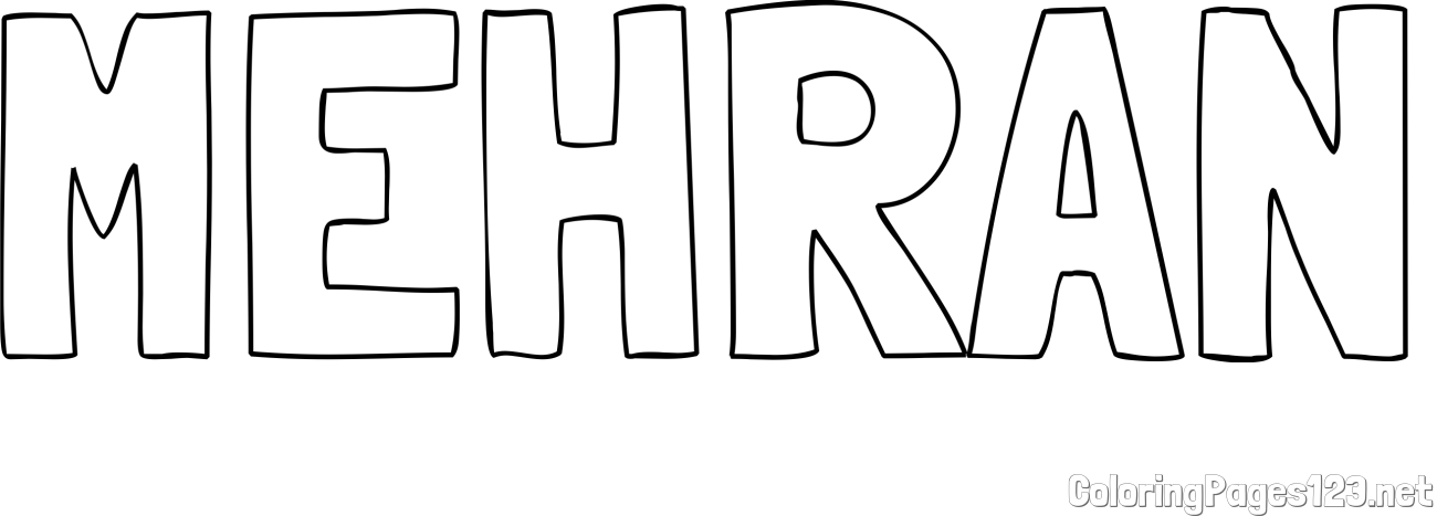 MEHRAN Coloring Page