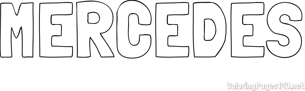 MERCEDES Coloring Page