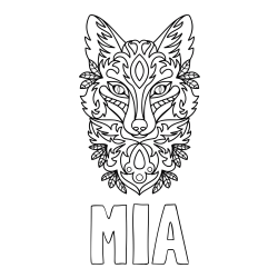 MIA Coloring Page alongside Wolf Mandala Coloring Page