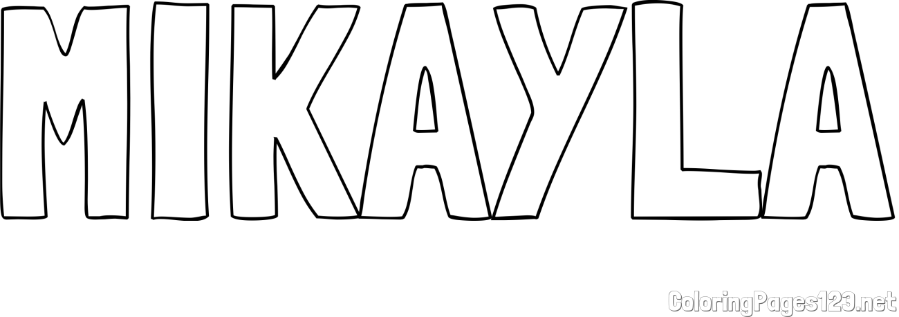 MIKAYLA Coloring Page