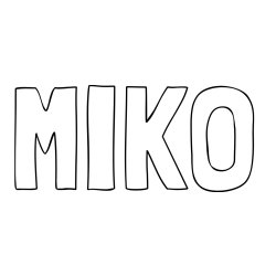Online Created Coloring Page - MIKO Coloring Page