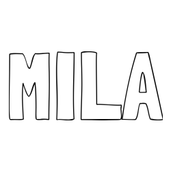 MILA Coloring Page