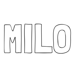 Online Created Coloring Page - MILO Coloring Page