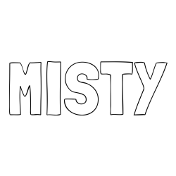MISTY Coloring Page