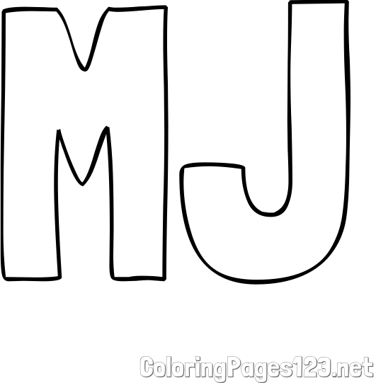 MJ Coloring Page