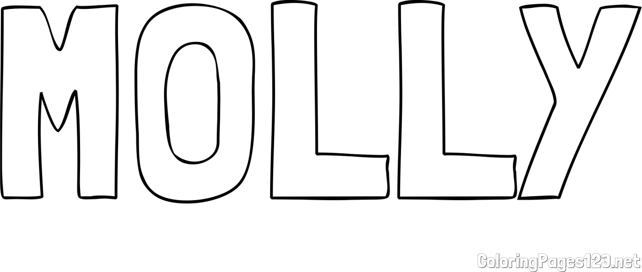 MOLLY Coloring Page