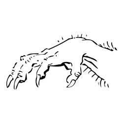 Monster Hand Coloring Page