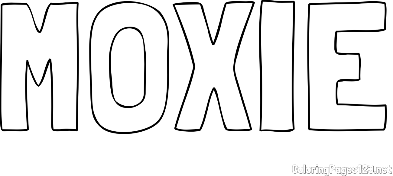 MOXIE Coloring Page