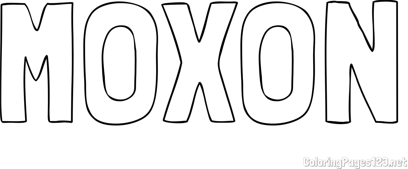 MOXON Coloring Page