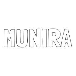 Online Created Coloring Page - MUNIRA Coloring Page