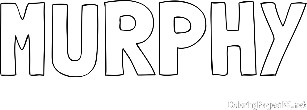 MURPHY Coloring Page