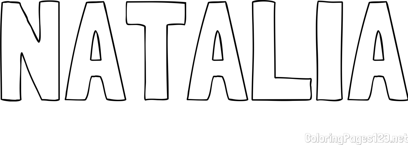 NATALIA Coloring Page