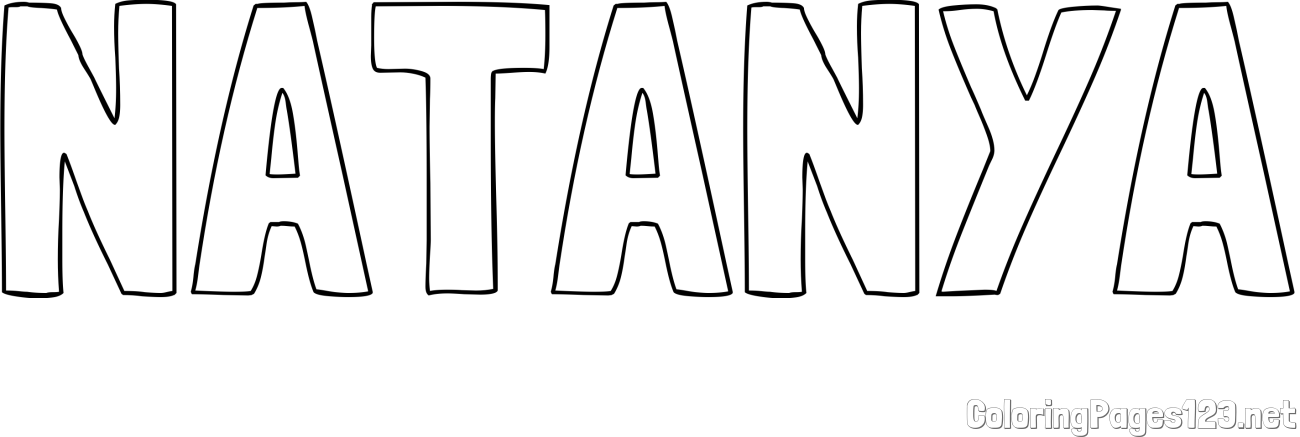 NATANYA Coloring Page
