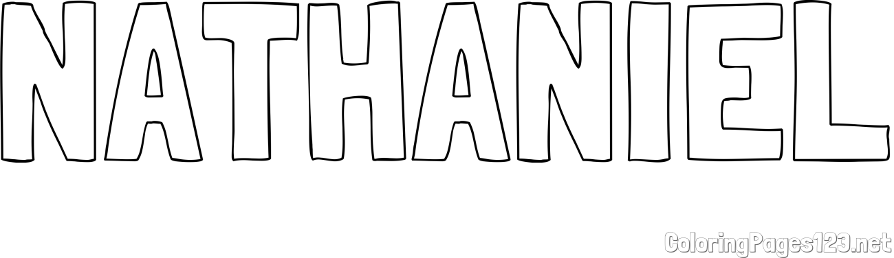 NATHANIEL Coloring Page