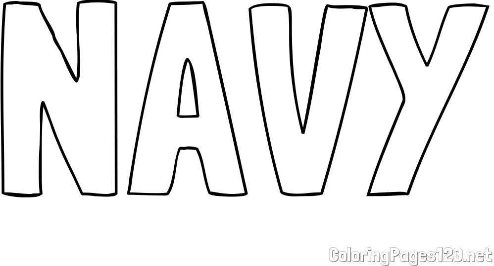 NAVY Coloring Page