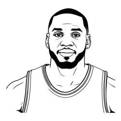 NBA Player Coloring Page