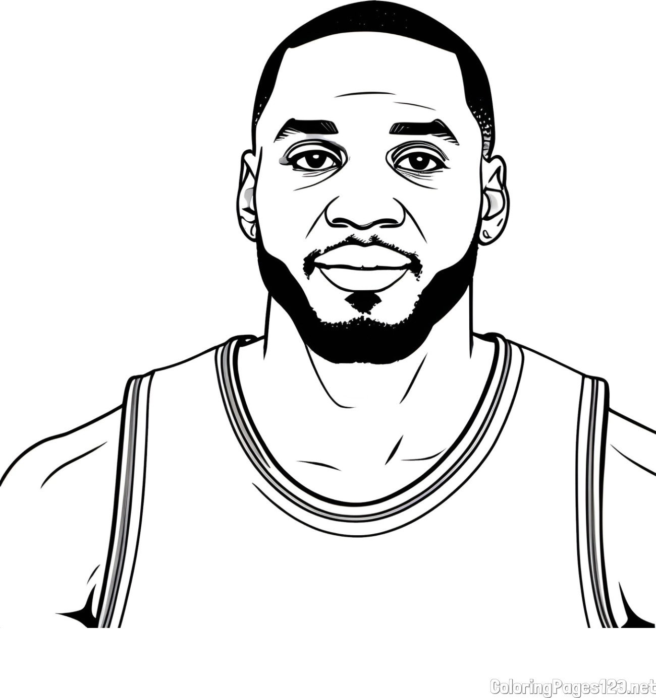 NBA Player Coloring Page