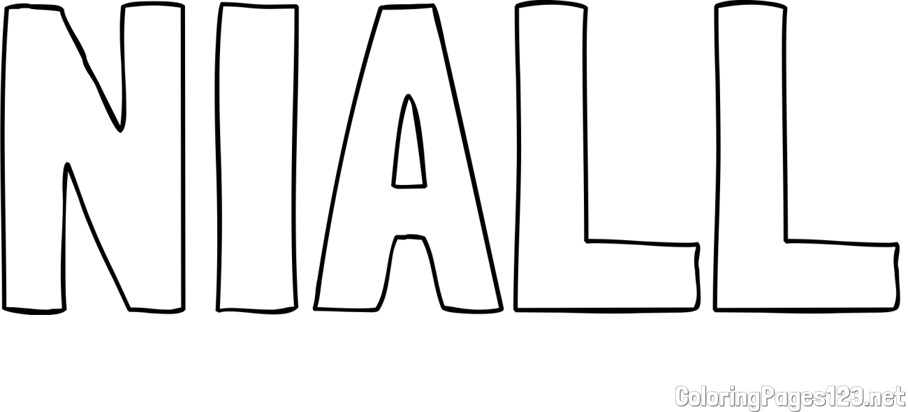 NIALL Coloring Page