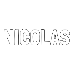 Online Created Coloring Page - NICOLAS Coloring Page
