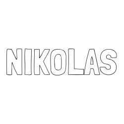 Online Created Coloring Page - NIKOLAS Coloring Page