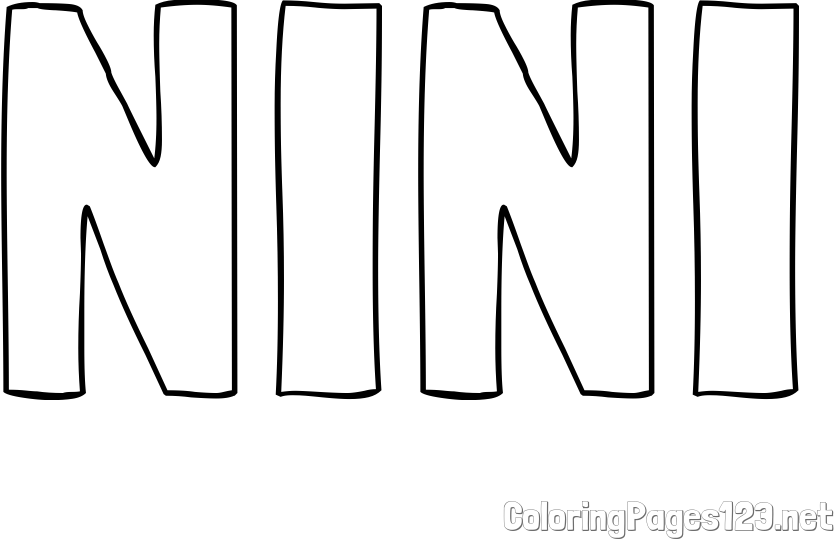 NINI Coloring Page