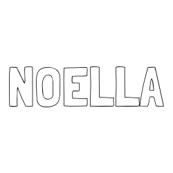 Online Created Coloring Page - NOELLA Coloring Page