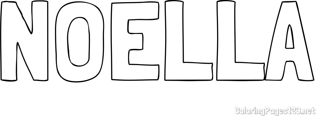 NOELLA Coloring Page