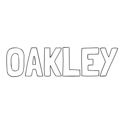 Online Created Coloring Page - OAKLEY Coloring Page