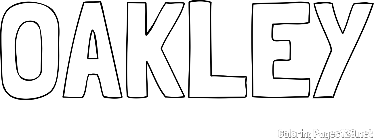 OAKLEY Coloring Page