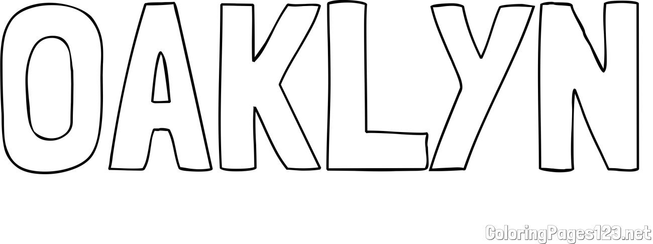 OAKLYN Coloring Page