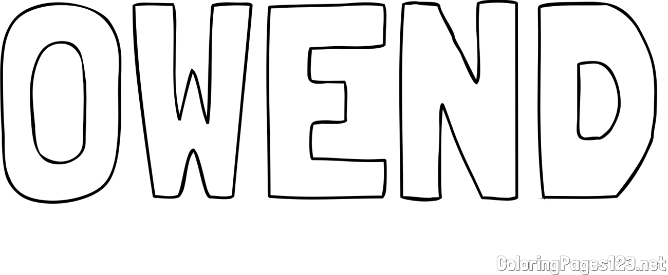 OWEND Coloring Page