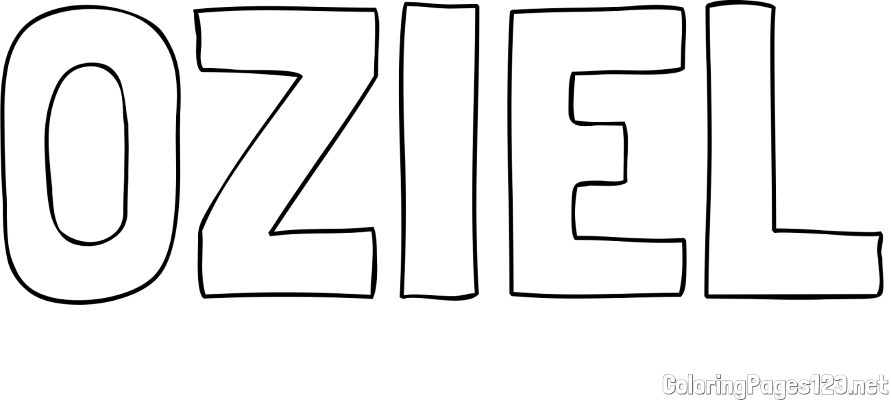 OZIEL Coloring Page