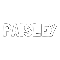 PAISLEY Coloring Page