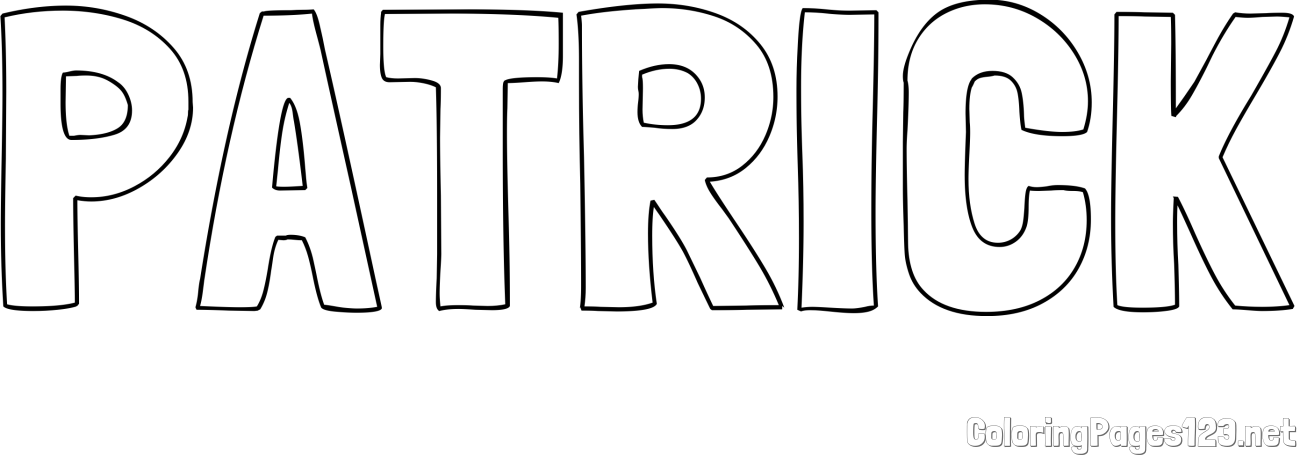 PATRICK Coloring Page