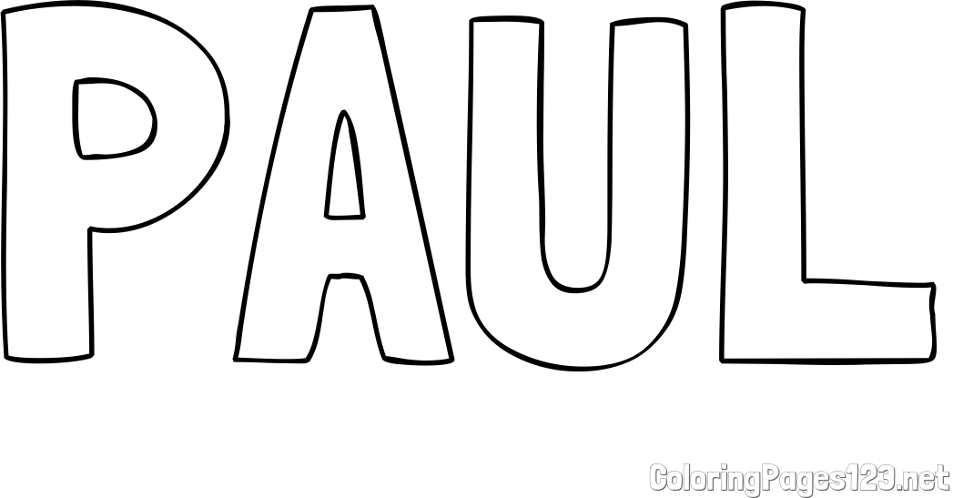 PAUL Coloring Page