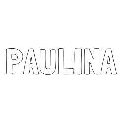 Online Created Coloring Page - PAULINA Coloring Page