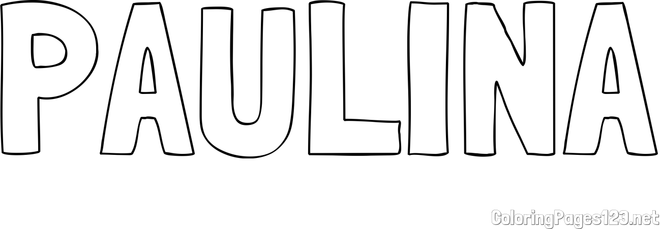 PAULINA Coloring Page