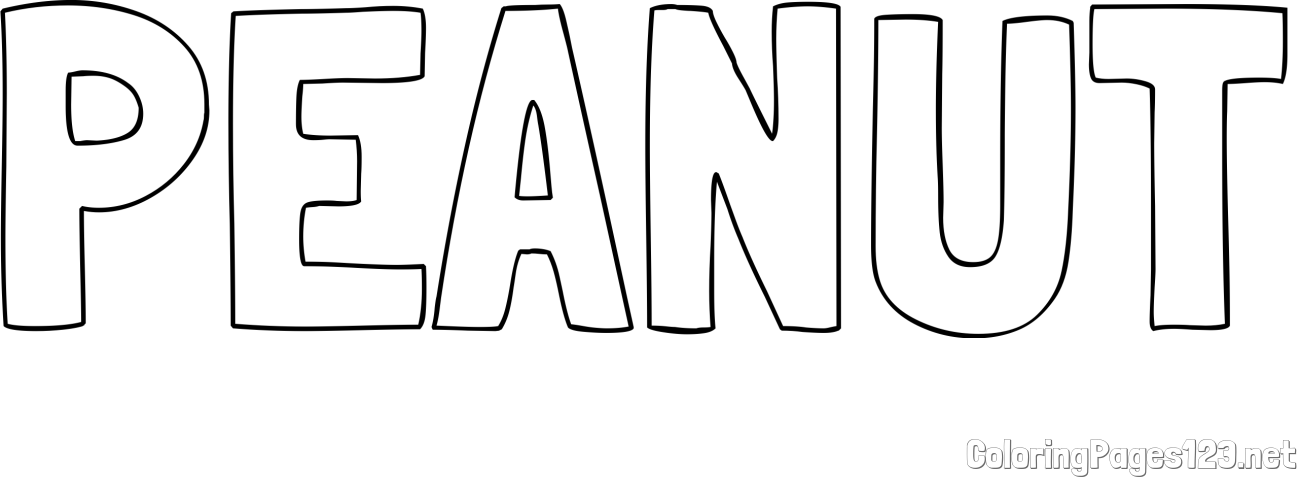 PEANUT Coloring Page