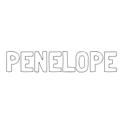 PENELOPE Coloring Page