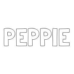 Online Created Coloring Page - PEPPIE Coloring Page